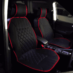 Elegance 2'Li Set Minder Siyah-Kırmızı / Klmny536