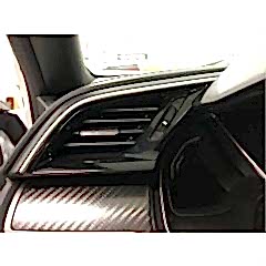 Honda Civic Uyumlu Fc5 2016-2020 Havalandırma Menfez Kaplama 3 Parça Piano Black