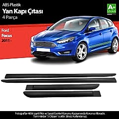 S-Dizayn Ford Focus ABS Plastik Yan Kapı Koruma Çıtası 2011 Üzeri A+ Kalite