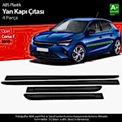 S-Dizayn Opel Corsa F ABS Plastik Yan Kapı Koruma Çıtası 2019 Üzeri A+ Kalite