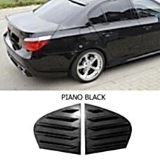 BMW E60 2004-2010 Kelebek Cam Kaplama Parlak Siyah Parça