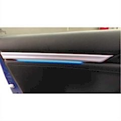 Honda Civic Uyumlu Fc5 2016-2020 Kapı İç Çıta Ambians 2 Parça Mavi