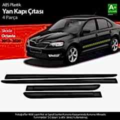 S-Dizayn Skoda Octavia ABS Plastik Yan Kapı Koruma Çıtası 2013-2020 A+ Kalite