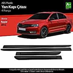 S-Dizayn Skoda Rapid ABS Plastik Yan Kapı Koruma Çıtası 2012 Üzeri A+ Kalite