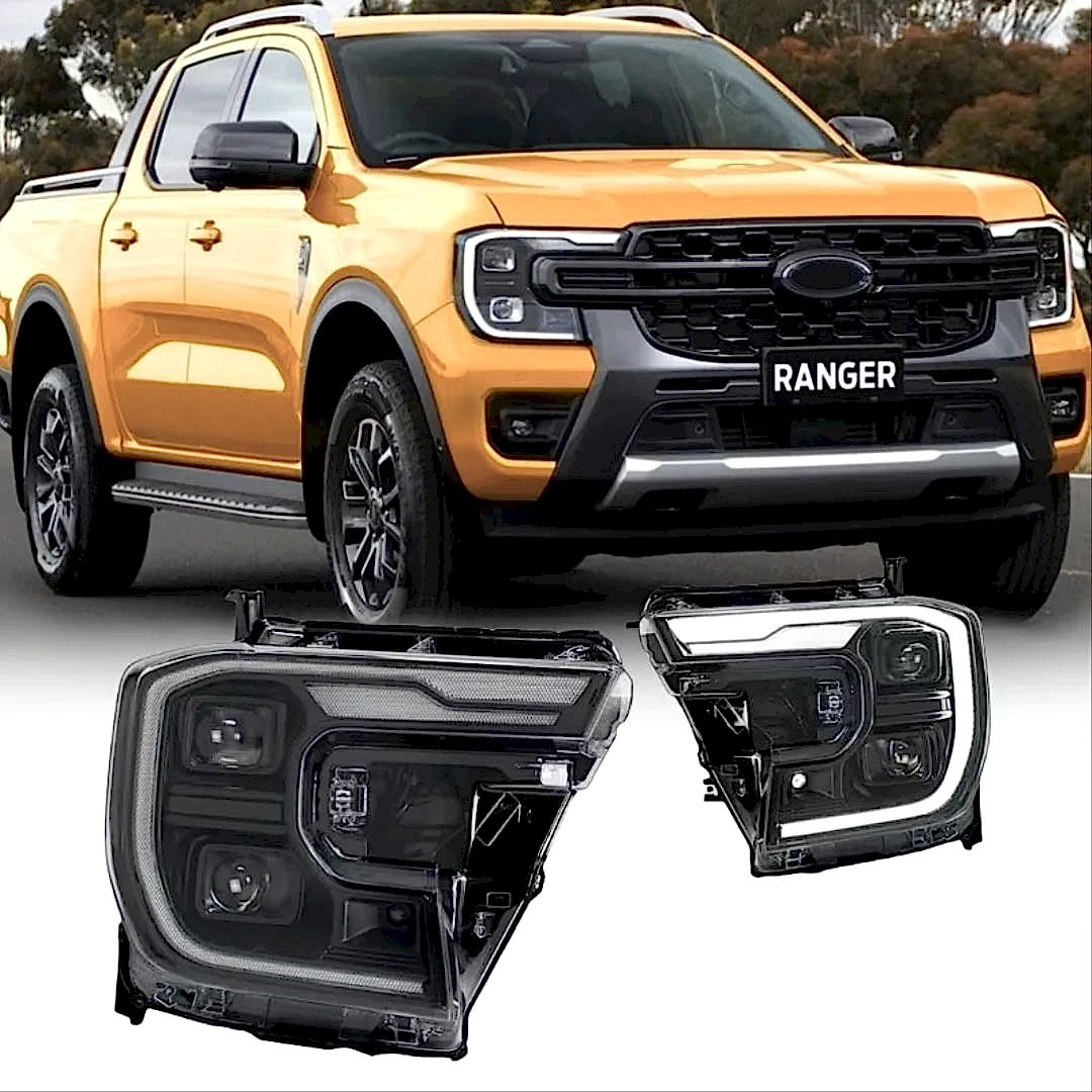 Ford Ranger Uyumlu T9 2023+ İçin Raptor Led Far Parça