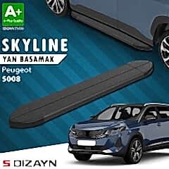 S-Dizayn Peugeot 5008 2 Skyline Siyah Yan Basamak 203 Cm 2017-2023 A+ Kalite