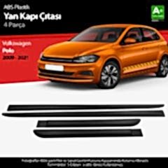 S-Dizayn VW Polo ABS Plastik Yan Kapı Koruma Çıtası 2009-2021 A+ Kalite
