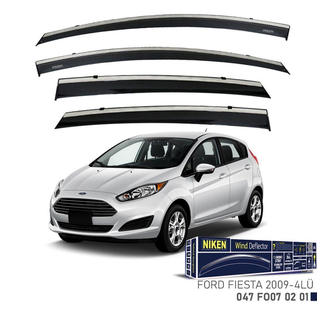 Niken Ford Uyumlu Fiesta 2009- Kromlu Cam Rüzgarlığı