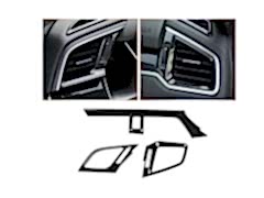 Honda Civic Uyumlu Fc5 2016-2020 Hava Menfez Kaplama 3 Parça - Karbon