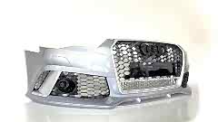 Audi A6 Uyumlu 2015-2018 Rs6 Krom Çerçeve Ön Tampon Panjur Seti