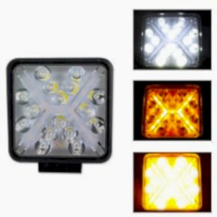 Çalışma lambası çakar sinyalli 12-32v 10,8 x12cm adet / LASS343