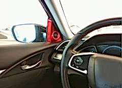 Honda Civic Uyumlu Fc5 2016-2020 Tweeter Kaplama- Kırmızı