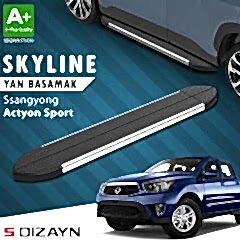 S-Dizayn Ssangyong Actyon Sports Skyline Krom Yan Basamak 203 Cm 2007-2018 A+ Kalite
