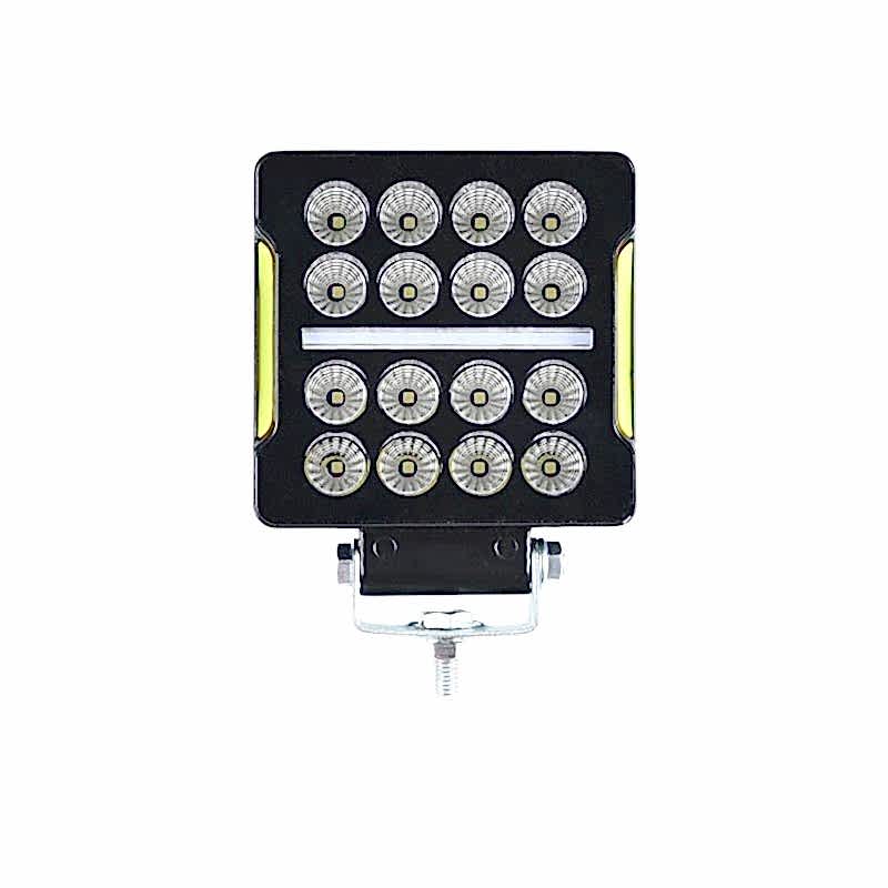 Offroad sis lambası kare 10,5 x 3,5 x 12cm 12-80v 35w Beyaz-amber adet / LASS351-1