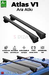 S-Dizayn Nissan Patrol S-Bar Atlas V1 Ara Atkı Tavan Taşıyıcı Barı Siyah 155 Cm 2010-2024 A+ Kalite