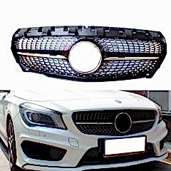 Mercedes W117 Uyumlu 2016 Cla Diamond Panjur - Siyah