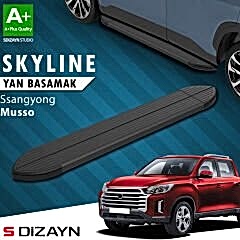 S-Dizayn Ssangyong Musso Skyline Siyah Yan Basamak 203 Cm 2018 Üzeri A+ Kalite
