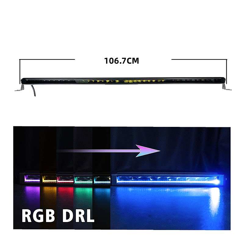 Offroad sis lambası beyaz 200w 106,7 cm beyaz-sarı gündüz ledli 12-36v adet / LASS360-3