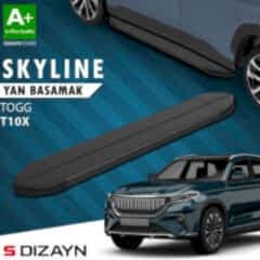 S-Dizayn TOGG T10X Skyline Siyah Yan Basamak 203 Cm 2023 Üzeri A+ Kalite