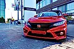 Honda Civic Uyumlu Fc5 2016-2020 Ön Logo Kırmızı