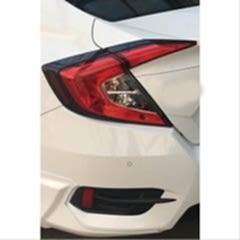 Honda Civic Uyumlu Fc5 2016-2021 Arka Stop Kaplama 4 Parça Siyah