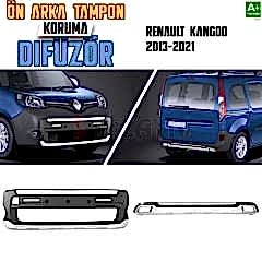 S-Dizayn Renault Kangoo Ön ve Arka Tampon Koruma Difüzör Seti 2012 Üzeri A+ Kalite