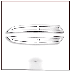 Opel Grandland Uyumlu X Difüzör -2016 Paslanmaz Çelik Parça