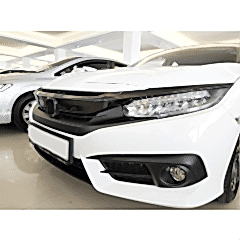 Honda Civic Uyumlu Fc5 2016-2020 Ön Panjur Kaplama Karbon
