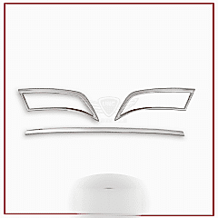 Skoda Octavia Uyumlu 3 Egzoz Kromu Difüzör -2013 Paslanmaz Çelik Parça