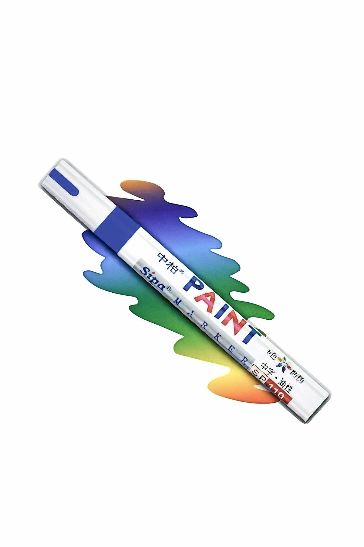 Gxin Paint Mavi Oto Çizik Giderici Boya Rötüş Kalemi