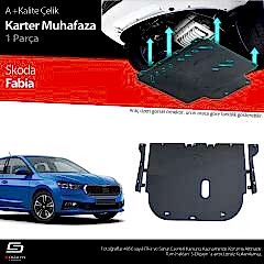 S-Dizayn Skoda Fabia Çelik Karter Muhafaza Koruma 2021 Üzeri A+ Kalite