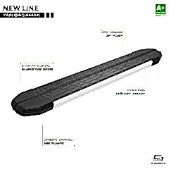 NewLine Aluminyum Yan Basamak Profil 193 Cm