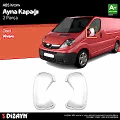 S-Dizayn Opel Vivaro ABS Krom Ayna Kapağı 2 Prç 2010-2014