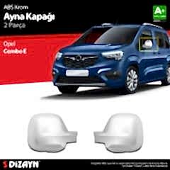 S-Dizayn Opel Combo E ABS Krom Ayna Kapağı 2 Prç 2019 Üzeri