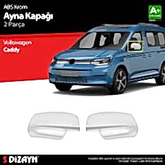 S-Dizayn Volkswagen Caddy ABS Krom Ayna Kapağı 2 Prç 2020 Üzeri