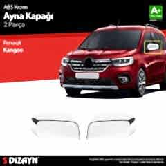 S-Dizayn Renault Kangoo 3 ABS Krom Ayna Kapağı 2 Prç 2021 Üzeri
