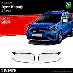 S-Dizayn Renault Express ABS Krom Ayna Kapağı 2 Prç 2021 Üzeri