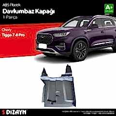 S-Dizayn Chery Tiggo 7-8 Pro Sol Teker Boşluğu Davlumbazı Plastik Koruma Kapağı ABS Plastik 2022 Üzeri A+ Kalite