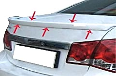 Chevrolet Cruze(2009-) Uyumlu Spoiler Bagaj Gt