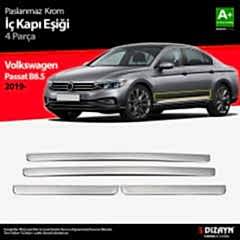 Volkswagen Passat Uyumlu B8.5 Krom İç Kapı Eşiği 4 Parça 2019 Ve Üzeri