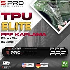 S Pro PPF Boya Koruma Filmi TPU Elite 165mic 152cm/15mt