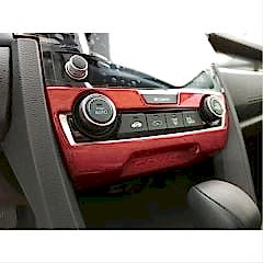 Honda Civic Uyumlu Fc5 2016-2020 Klima Panel Kaplama- Kırmızı