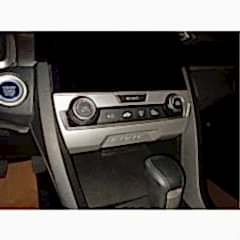 Honda Civic Uyumlu Fc5 2016-2020 Klima Panel Kaplama- Silver