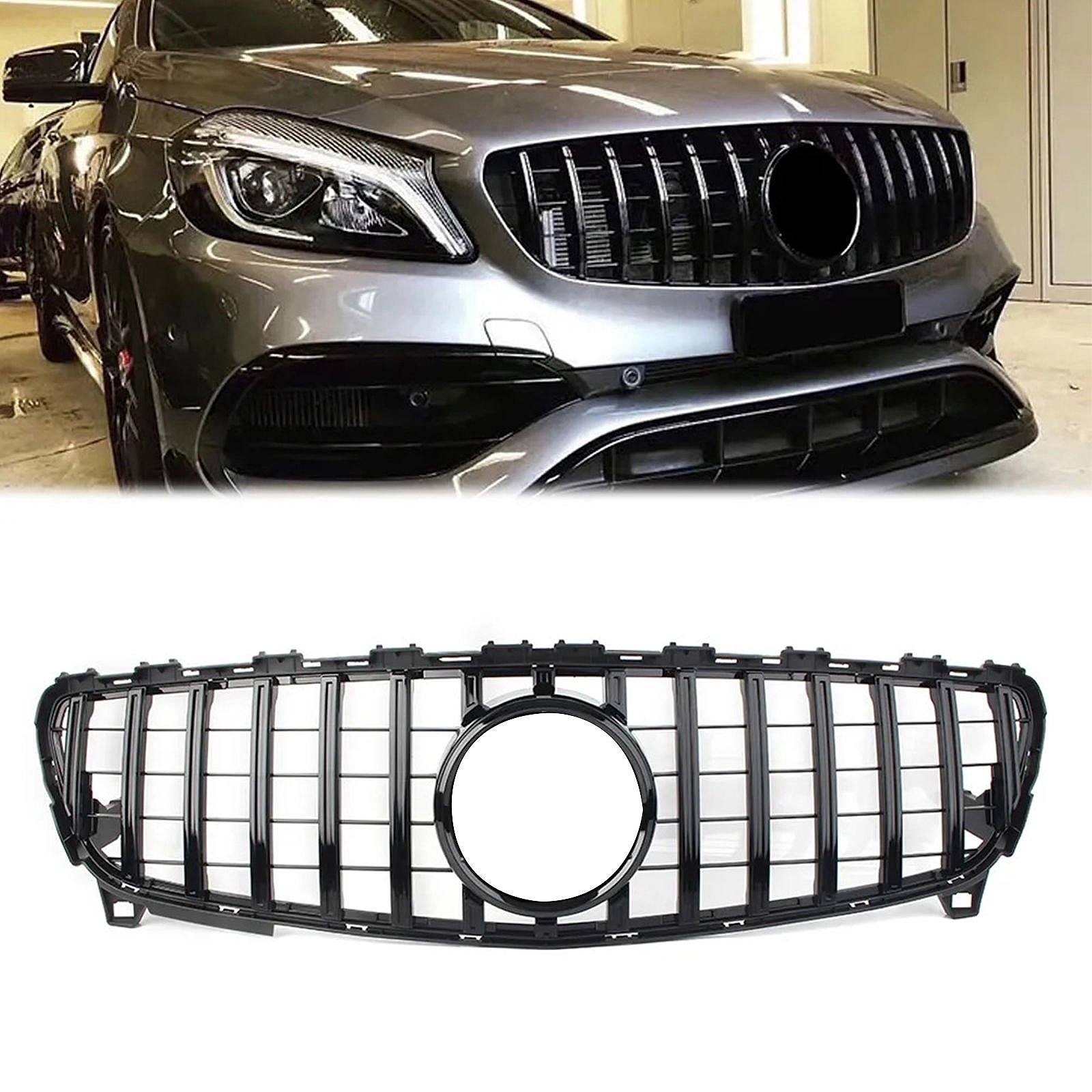 Mercedes A-Class W176 Ön Panjur Parlak Siyah Piano Black GTR Model 2016-2018