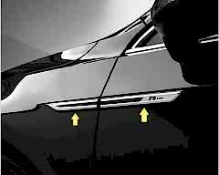 Volkswagen Passat Uyumlu B8 ABS Krom Çamurluk Çıtası 4 Parça. R Line 2015 Ve Üzeri