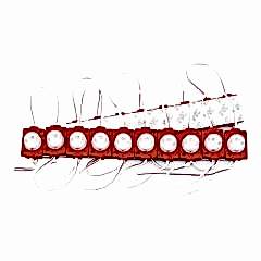 Tekli Parmak Led 12V-Kırmızı / Laam62