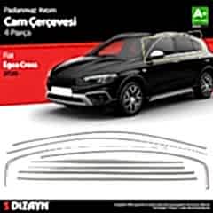Fiat Egea Uyumlu Cross Krom Cam Çerçevesi 8 Parça. 2020 Üzeri