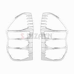 S-Dizayn Ford Courier Stop Çerçevesi 2 Prç. Abs. Krom 2014-2022