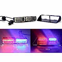 Flaş LED Uyumlu Çakarlı 16W Kırmızı-Mavi 8 Fonksiyonlu / Lapa176