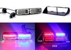 Flaş Led Çakarlı 16W Kırmızı-Mavi 8 Fonksiyonlu / Lapa176